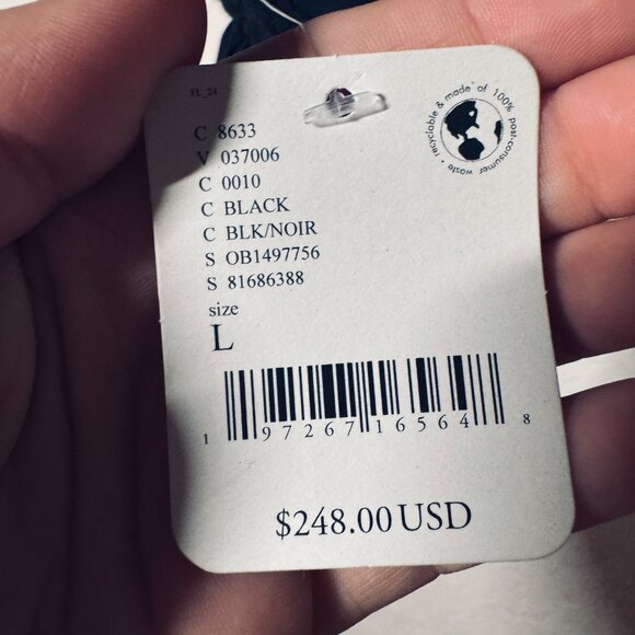 FREE PEOPLE Movement Care FP Seaside Fleece Black Jacket Size L NWT - Picture 9 of 13